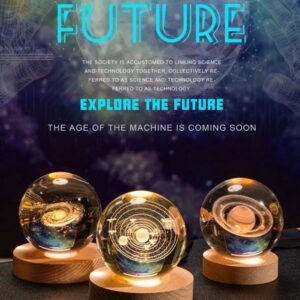 3D Crystal Galaxy Night Light 🌌✨