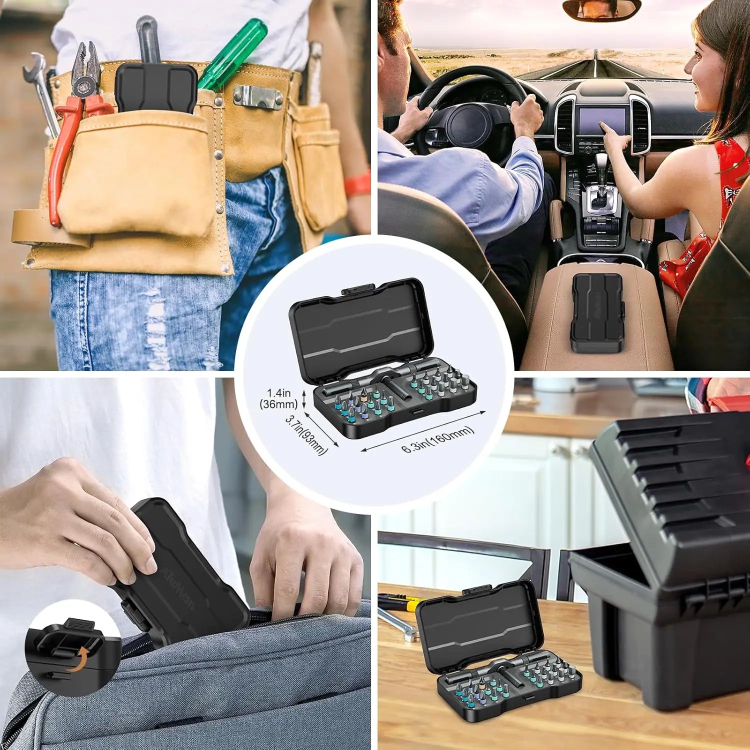 24-in-1 Magnetic Screwdriver and Ratchet Wrench Set – Multifunctional Hand Tool Kit for Home Repair, DIY, and Maintenance - Image 6