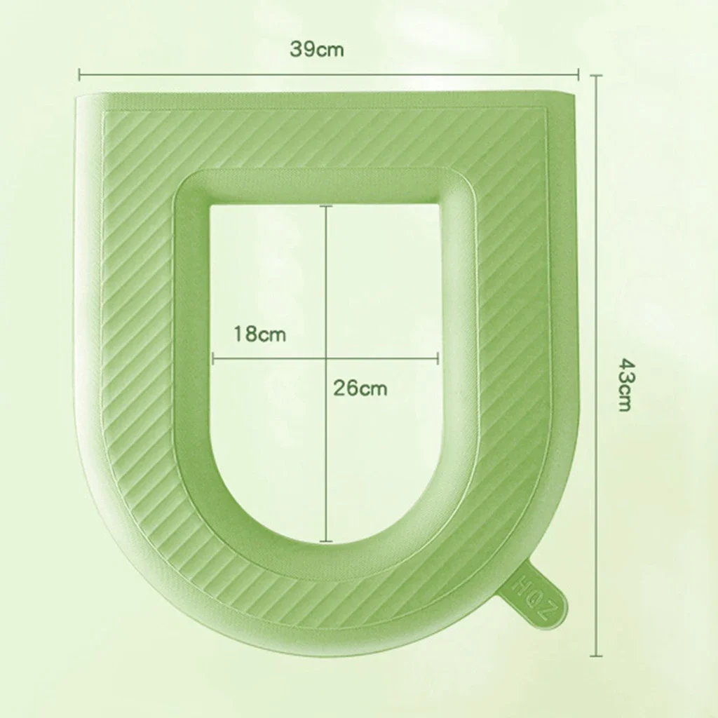 Waterpoof Soft Toilet Seat Cover Cushion Washable Closestool Mat O-shape Toilet Seat Bidet Toilet Cover Pad Bathroom Accessories - Image 9